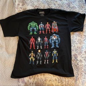 Marvel Super Heroes black XL shirt
